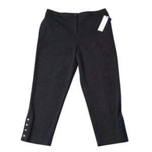 Calvin Klein Pinstripe Stretch Cropped Dress Pant NEW- Sz. 14